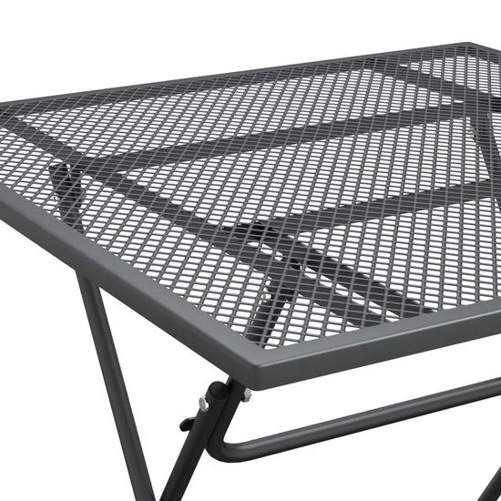 Tuintafel 80x80x72 cm metaalgaas antracietkleurig MeubelReus