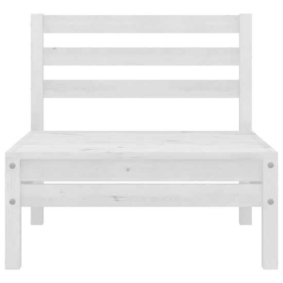 9-delige Loungeset massief grenenhout wit MeubelReus