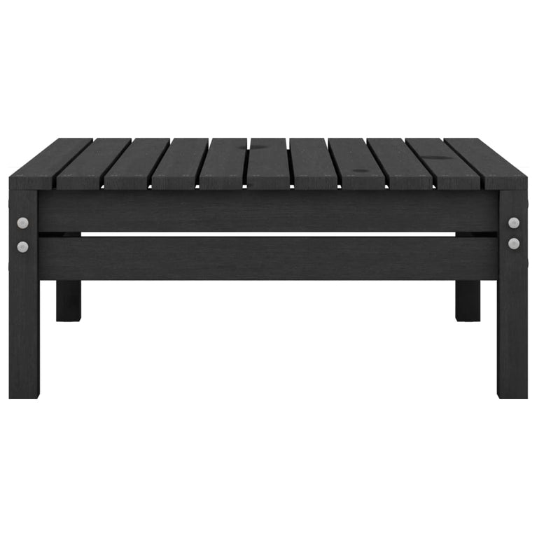 8-delige Loungeset massief grenenhout zwart MeubelReus