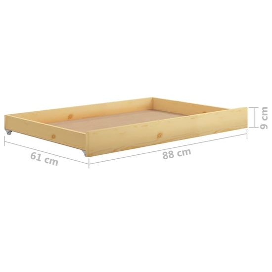 Slaapbank uitschuifbaar massief grenenhout 2x(90x200) cm MeubelReus
