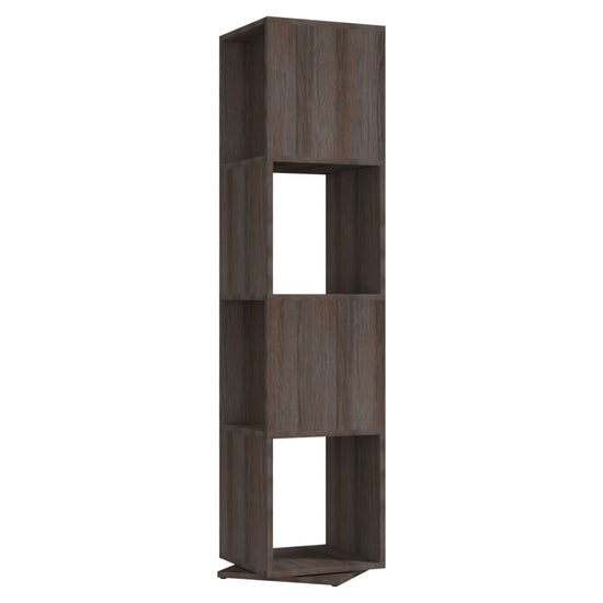 Draaikast 34,5x34,5x147,5 cm spaanplaat grijs en sonoma eiken MeubelReus