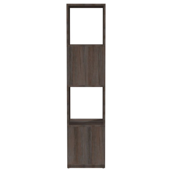 Draaikast 34,5x34,5x147,5 cm spaanplaat grijs en sonoma eiken MeubelReus