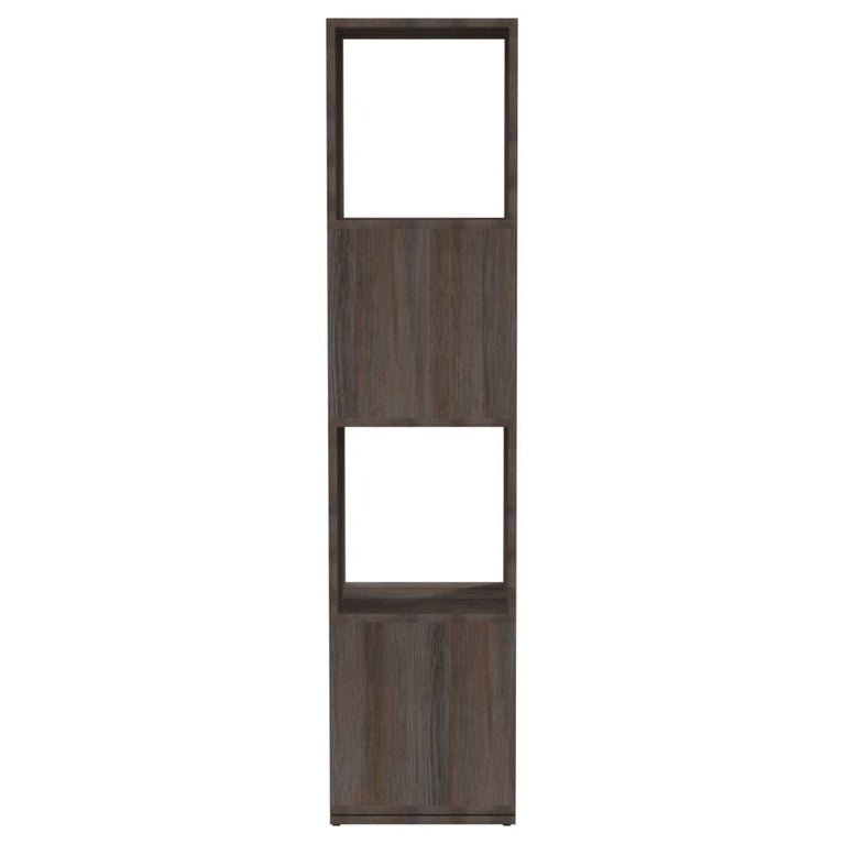 Draaikast 34,5x34,5x147,5 cm spaanplaat grijs en sonoma eiken MeubelReus
