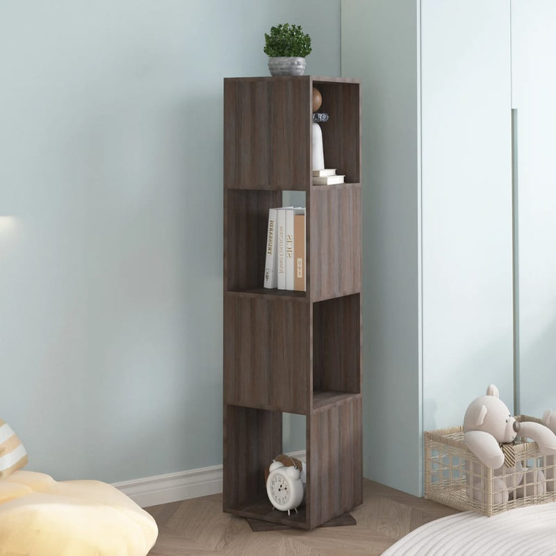 Draaikast 34,5x34,5x147,5 cm spaanplaat grijs en sonoma eiken MeubelReus