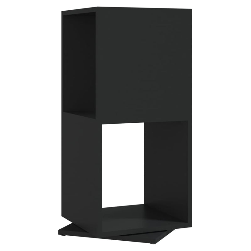 Draaikast 34,5x34,5x75,5 cm spaanplaat zwart MeubelReus