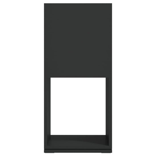 Draaikast 34,5x34,5x75,5 cm spaanplaat zwart MeubelReus