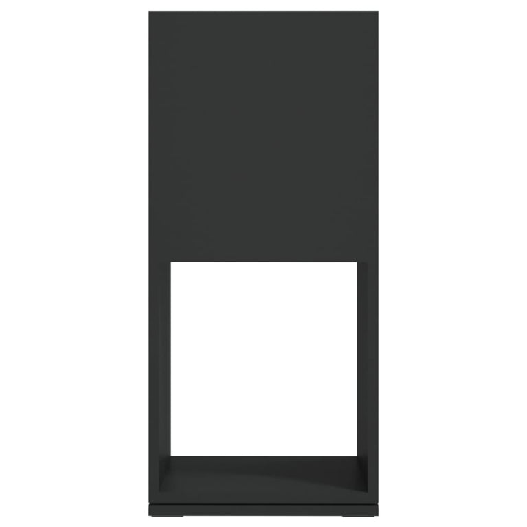 Draaikast 34,5x34,5x75,5 cm spaanplaat zwart MeubelReus