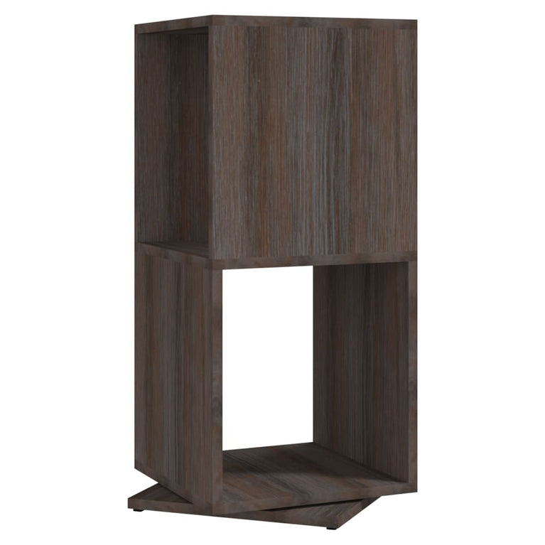 Draaikast 34,5x34,5x75,5 cm spaanplaat grijs en sonoma eiken MeubelReus