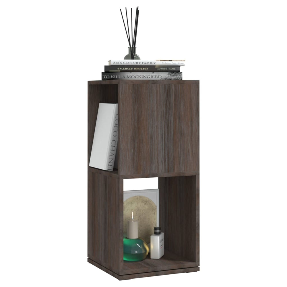 Draaikast 34,5x34,5x75,5 cm spaanplaat grijs en sonoma eiken MeubelReus