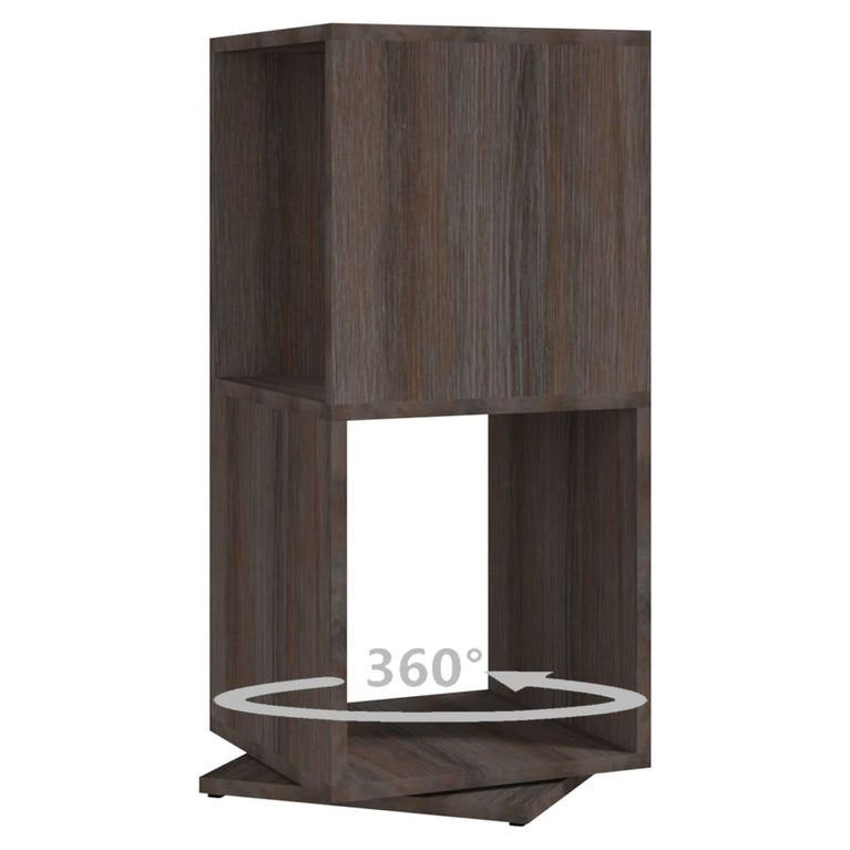 Draaikast 34,5x34,5x75,5 cm spaanplaat grijs en sonoma eiken MeubelReus