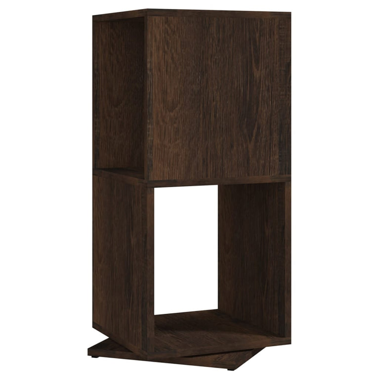 Draaikast 34,5x34,5x75,5 cm spaanplaat gerookt eiken MeubelReus