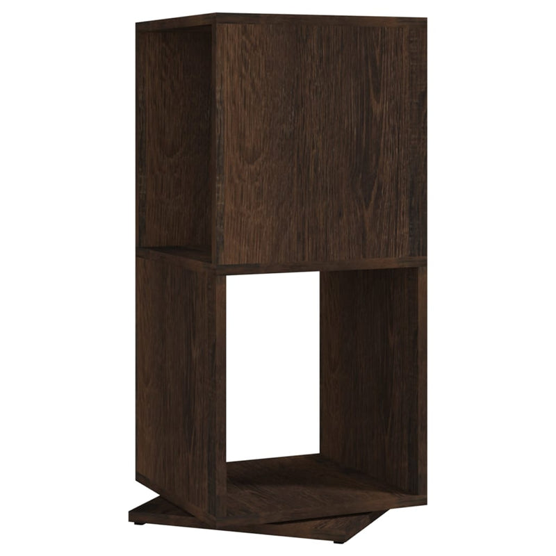 Draaikast 34,5x34,5x75,5 cm spaanplaat gerookt eiken MeubelReus