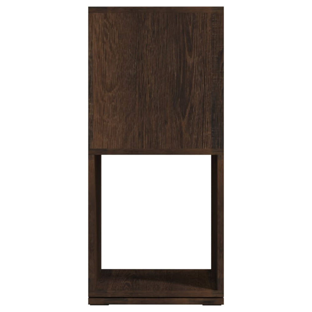 Draaikast 34,5x34,5x75,5 cm spaanplaat gerookt eiken MeubelReus