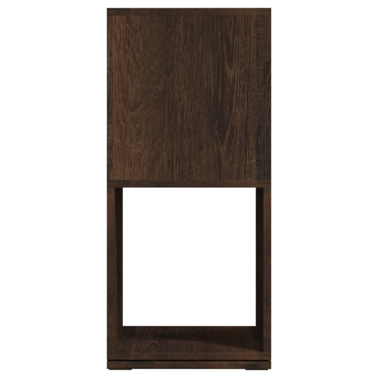 Draaikast 34,5x34,5x75,5 cm spaanplaat gerookt eiken MeubelReus