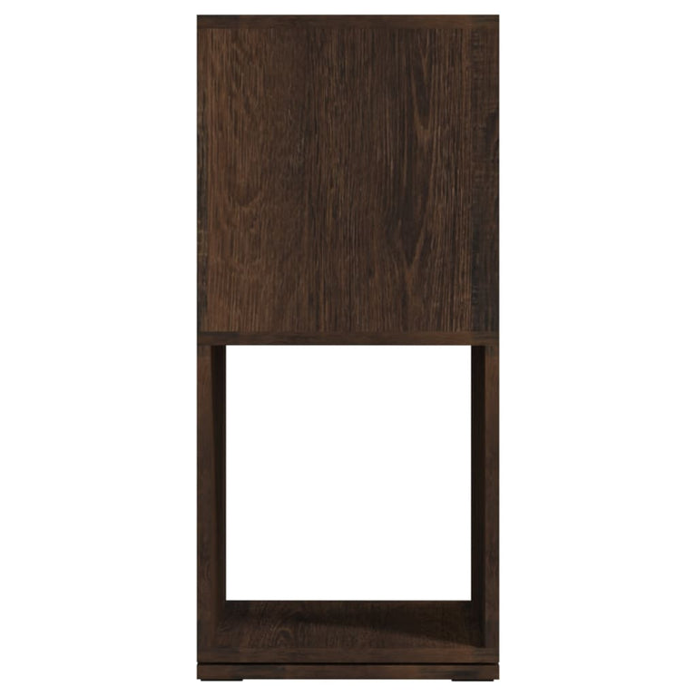 Draaikast 34,5x34,5x75,5 cm spaanplaat gerookt eiken MeubelReus