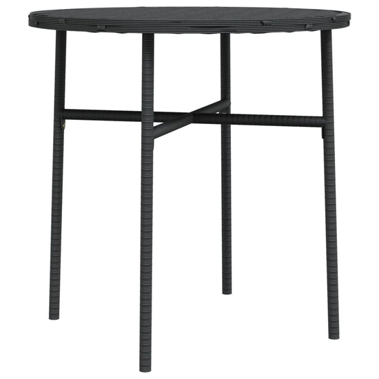 Salontafel 45 cm poly rattan zwart MeubelReus