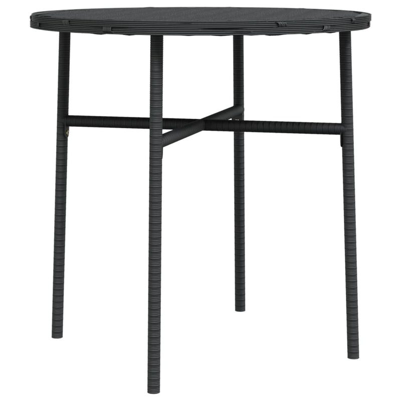 Salontafel 45 cm poly rattan zwart MeubelReus