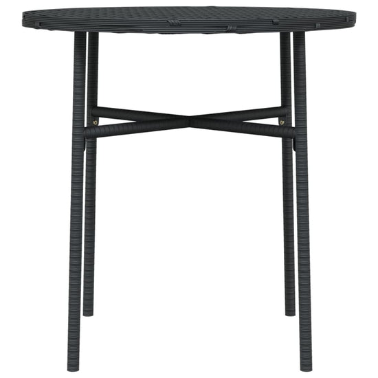 Salontafel 45 cm poly rattan zwart MeubelReus