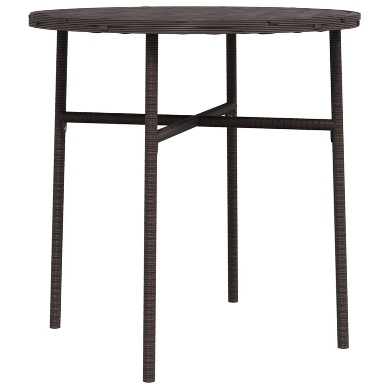 Salontafel 45 cm poly rattan bruin MeubelReus