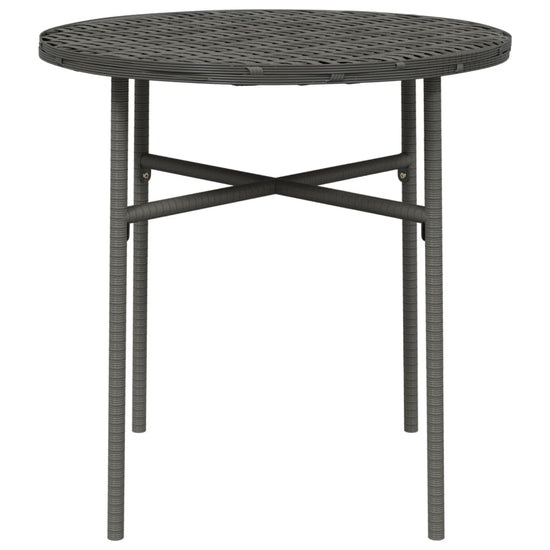Salontafel 45 cm poly rattan grijs MeubelReus