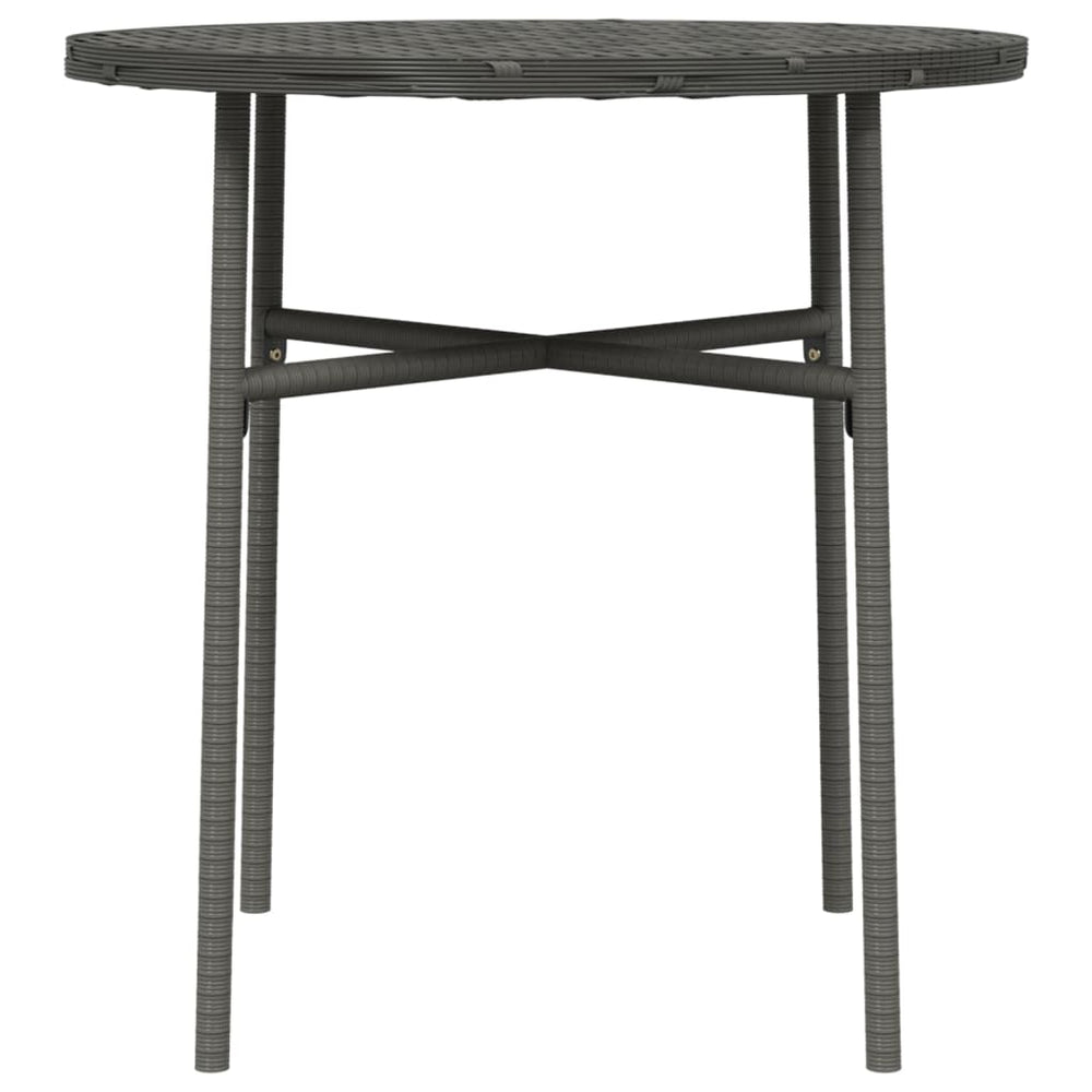 Salontafel 45 cm poly rattan grijs MeubelReus