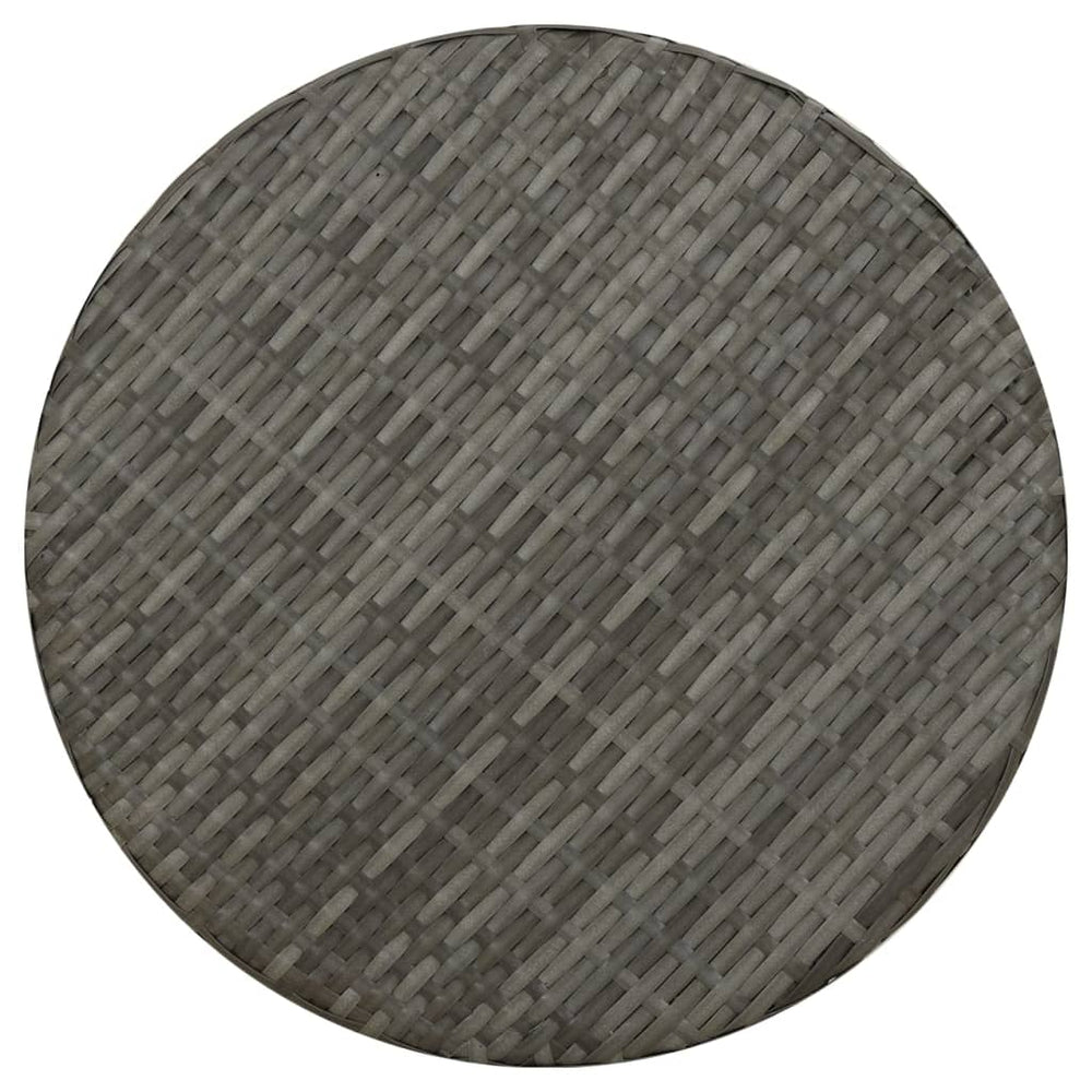 Salontafel 45 cm poly rattan grijs MeubelReus
