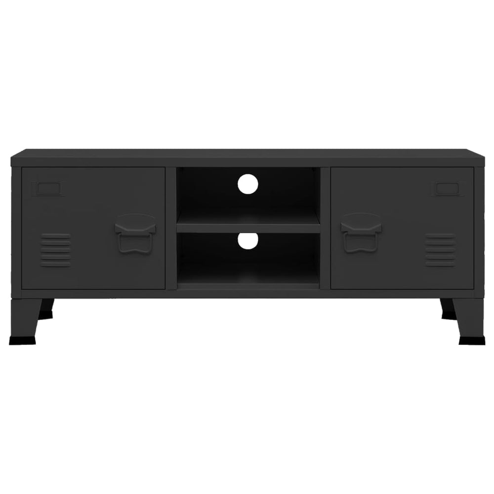 Tv-meubel industrieel 105x35x42 cm metaal zwart MeubelReus