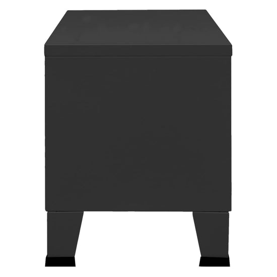 Tv-meubel industrieel 105x35x42 cm metaal zwart MeubelReus