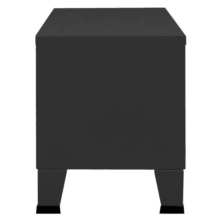 Tv-meubel industrieel 105x35x42 cm metaal zwart MeubelReus