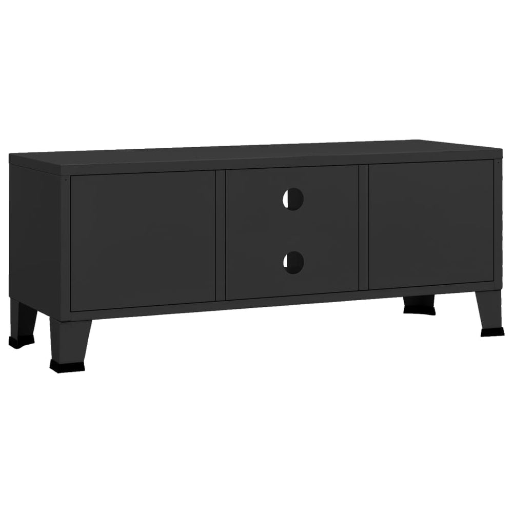 Tv-meubel industrieel 105x35x42 cm metaal zwart MeubelReus