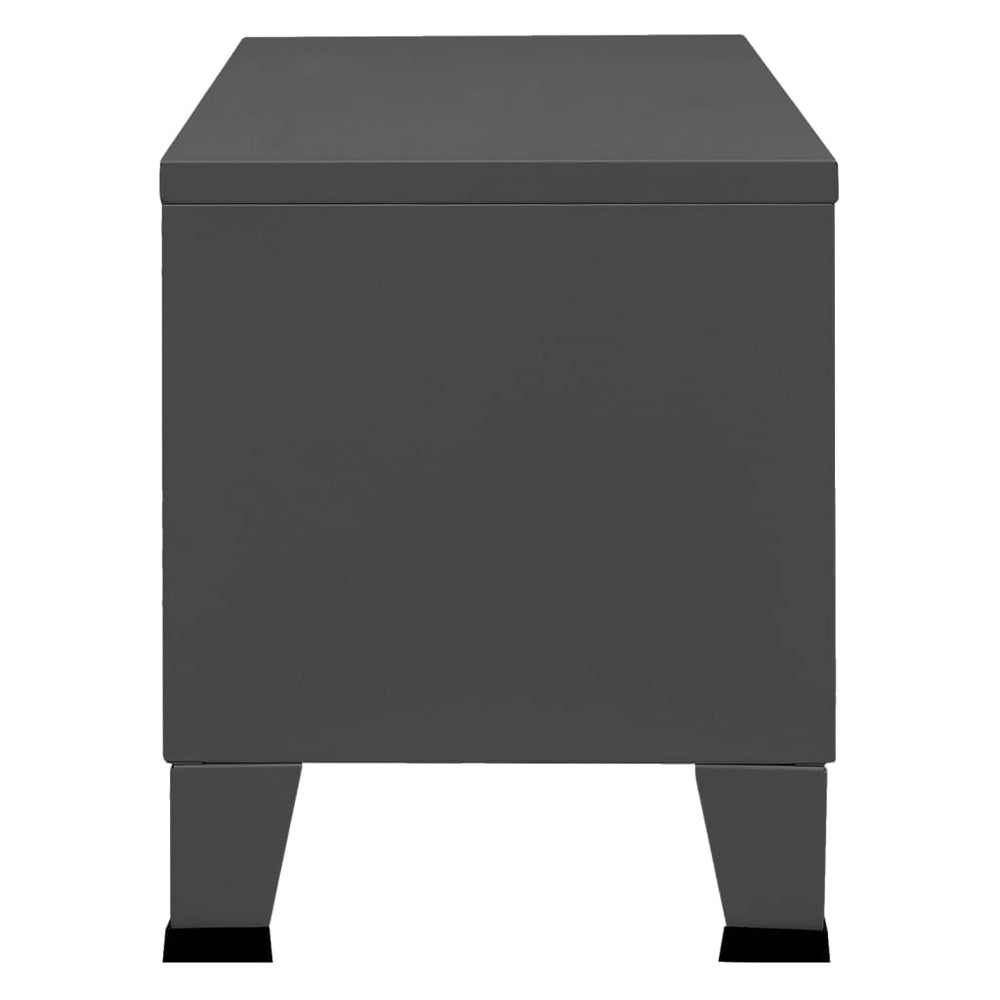Tv-meubel industrieel 105x35x42 cm metaal antracietkleurig MeubelReus