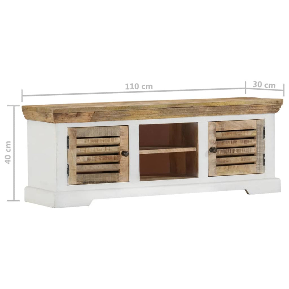 Tv-meubel 110x30x40 cm massief mangohout MeubelReus