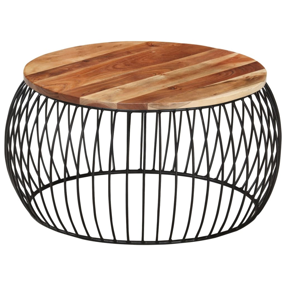 Salontafel Ø68 cm massief acaciahout MeubelReus