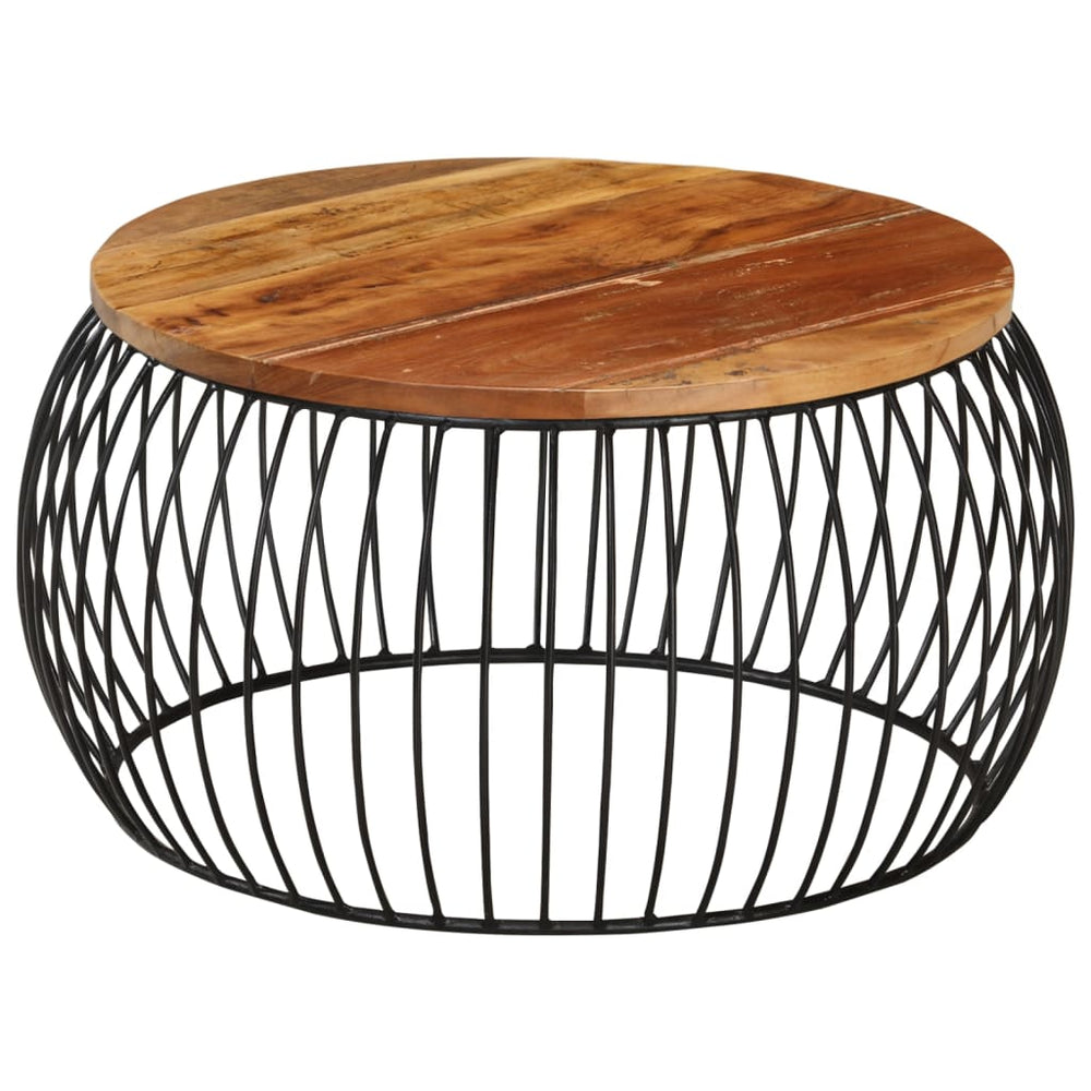 Salontafel Ø68 cm massief gerecycled hout MeubelReus