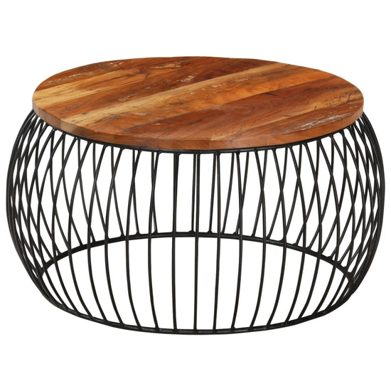 Salontafel Ø68 cm massief gerecycled hout MeubelReus