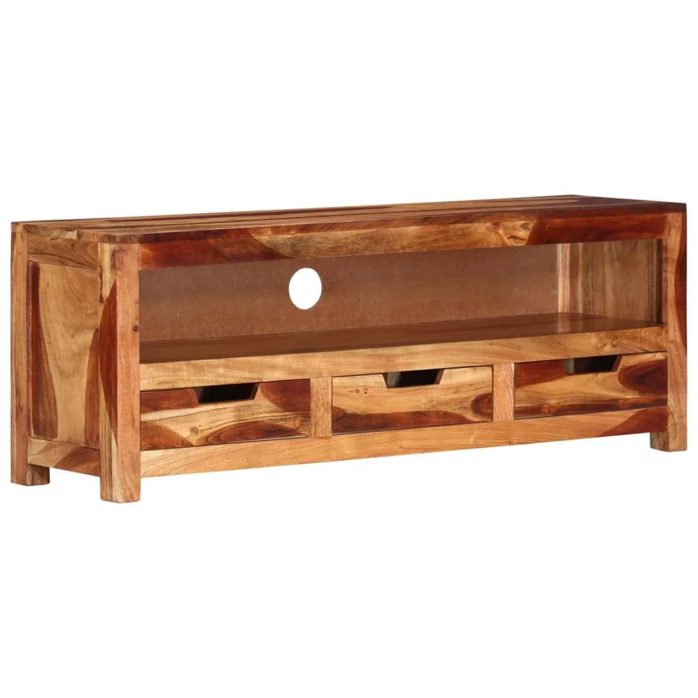 Tv-meubel 110x30x40 cm massief acaciahout MeubelReus