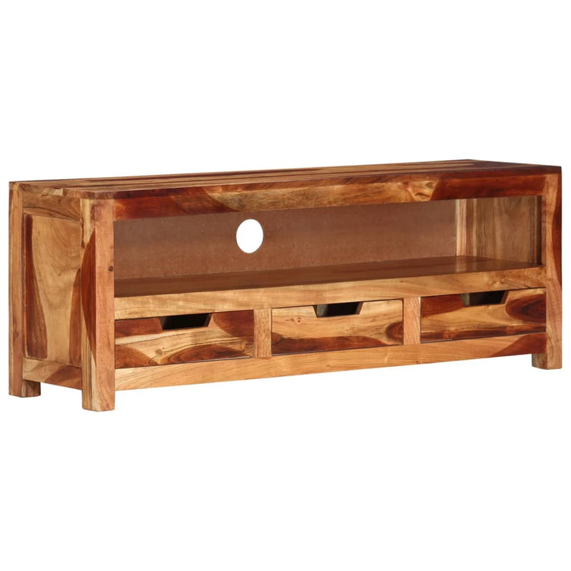 Tv-meubel 110x30x40 cm massief acaciahout MeubelReus