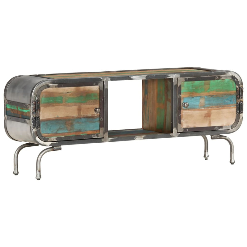 Tv-meubel 110x30x42 cm massief gerecycled hout meerkleurig MeubelReus