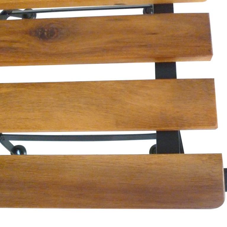 Tuinstoelen inklapbaar 4 st staal en massief acaciahout MeubelReus