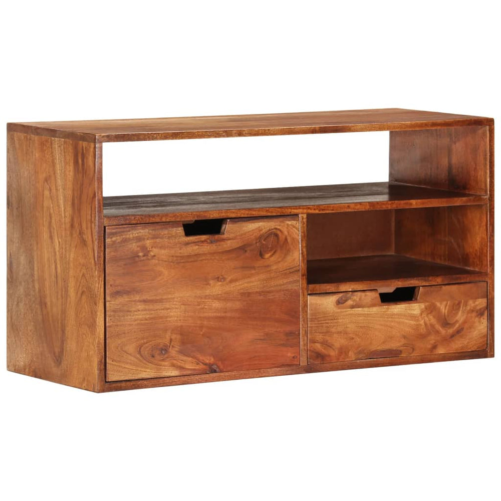 Tv-meubel 80x30x42 cm massief acaciahout MeubelReus