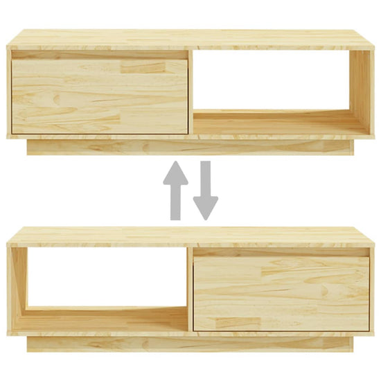 Salontafel 110x50x33,5 cm massief vurenhout MeubelReus