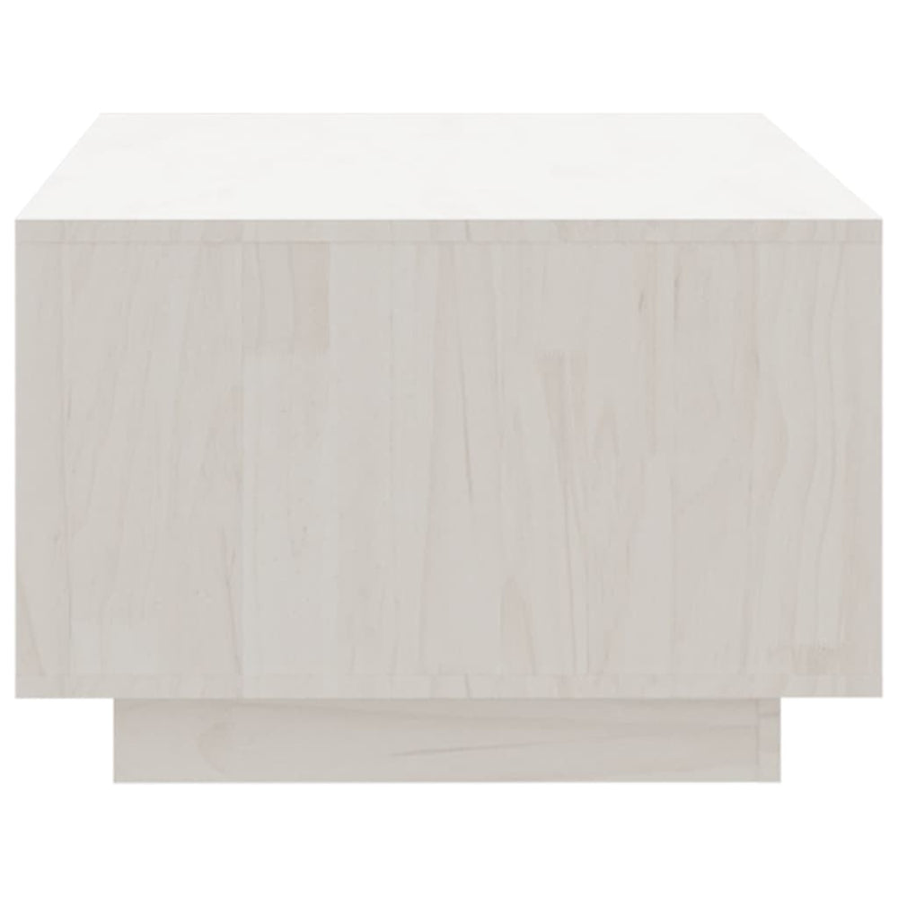 Salontafel 110x50x33,5 cm massief grenenhout wit MeubelReus