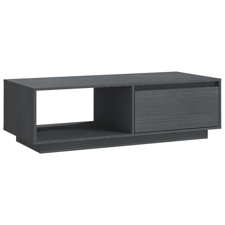Salontafel 110x50x33,5 cm massief grenenhout grijs MeubelReus
