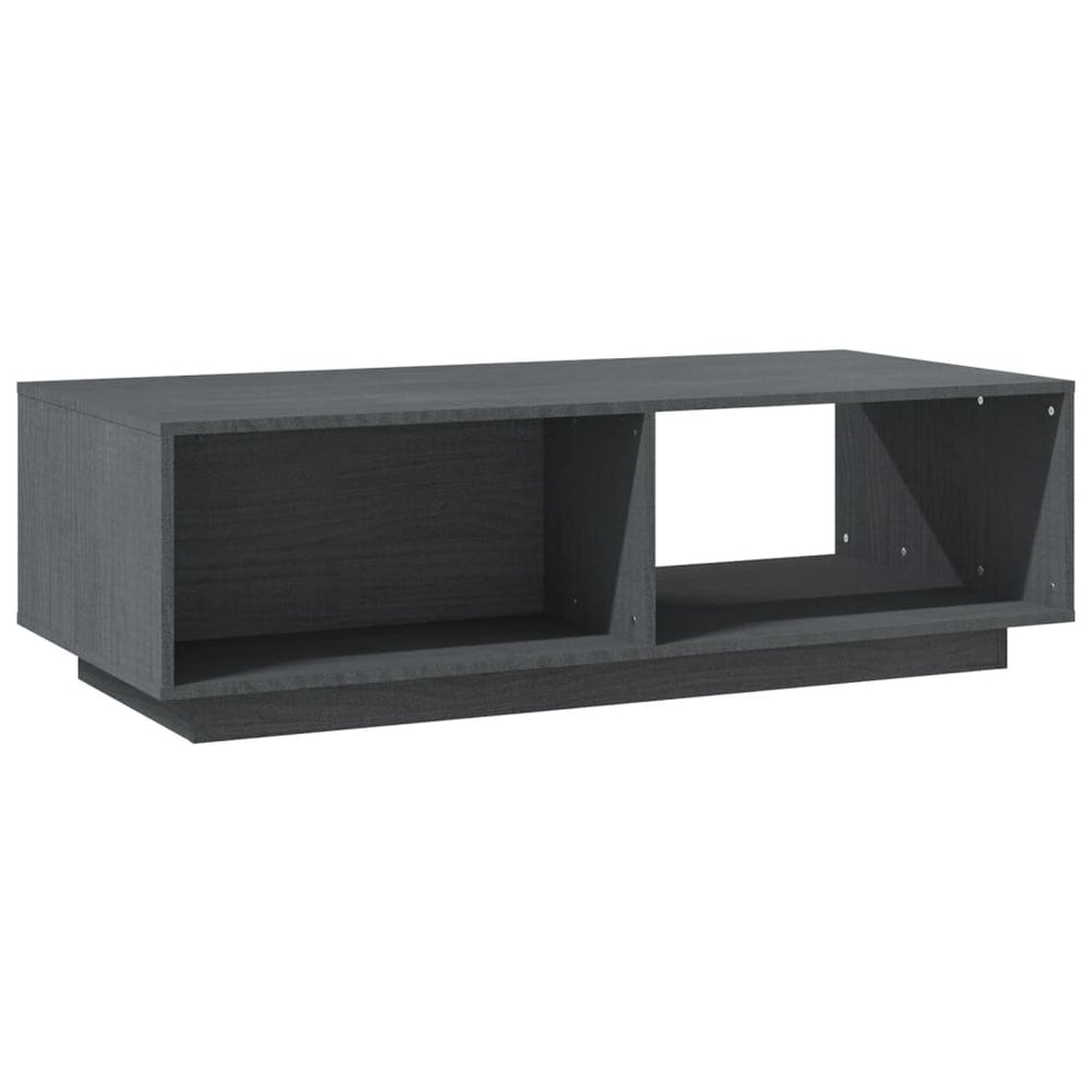 Salontafel 110x50x33,5 cm massief grenenhout grijs MeubelReus