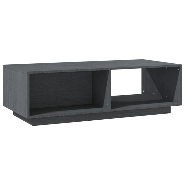 Salontafel 110x50x33,5 cm massief grenenhout grijs MeubelReus