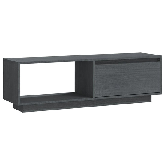 Tv-meubel 110x30x33,5 cm massief grenenhout grijs MeubelReus