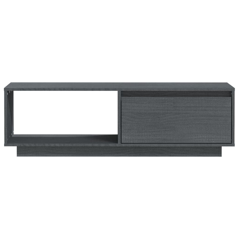 Tv-meubel 110x30x33,5 cm massief grenenhout grijs MeubelReus