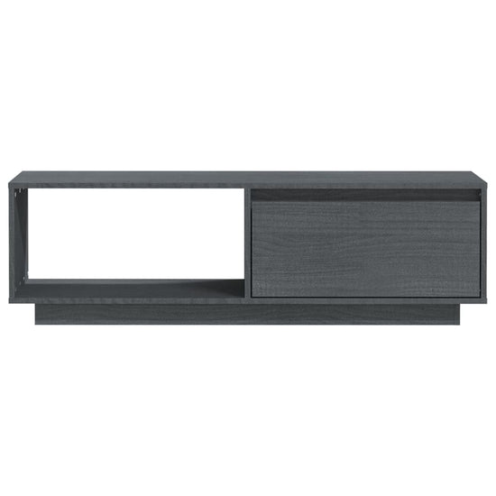 Tv-meubel 110x30x33,5 cm massief grenenhout grijs MeubelReus