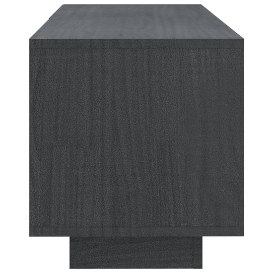 Tv-meubel 110x30x33,5 cm massief grenenhout grijs MeubelReus