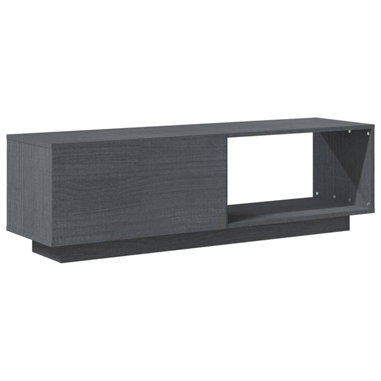 Tv-meubel 110x30x33,5 cm massief grenenhout grijs MeubelReus